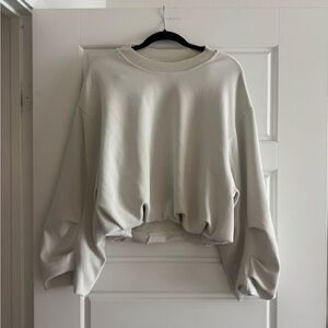 lululemon athletica Oversized Crewneck Sweatshirt in Light Gray